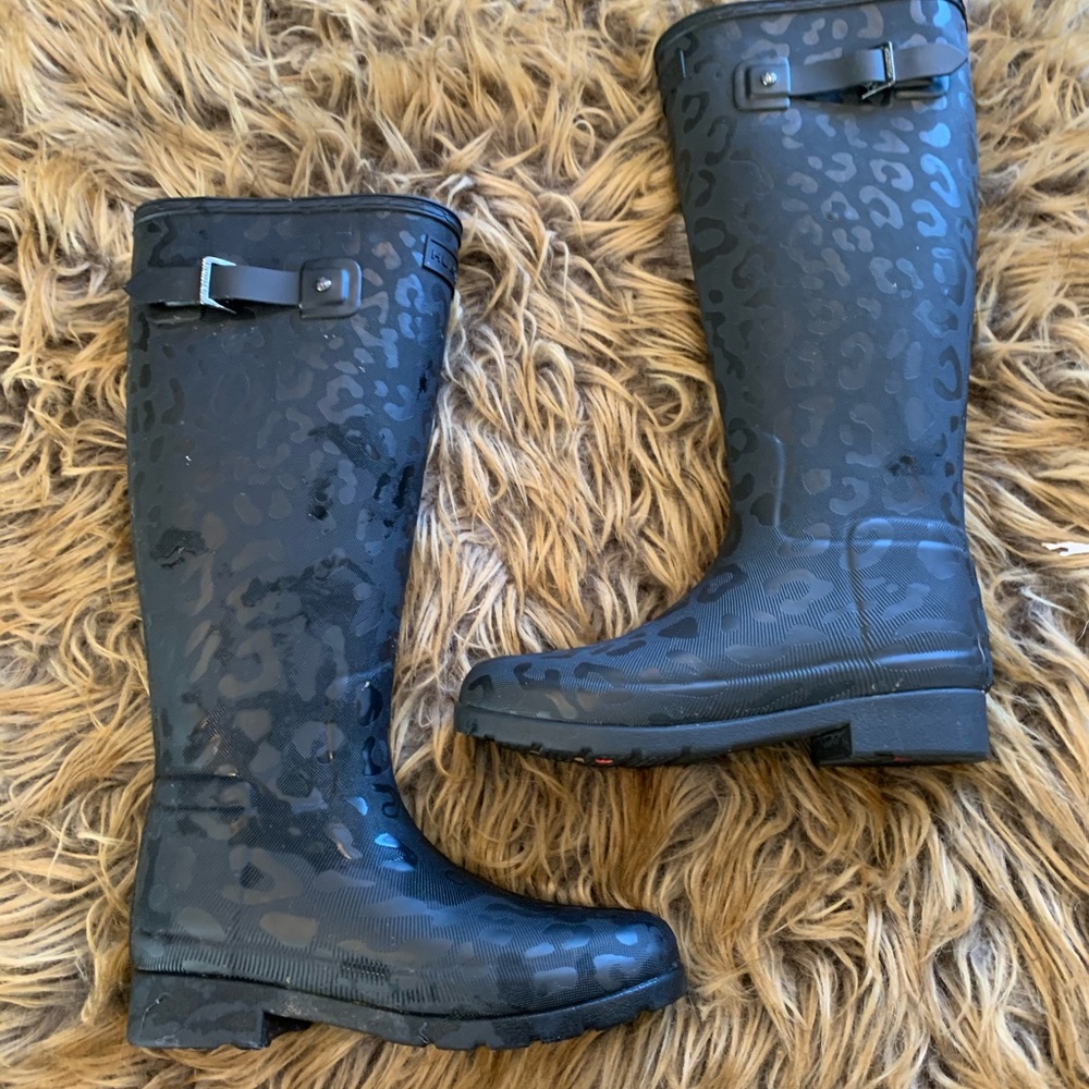 Women's Insulated Wave Texture Tall Rain Boots